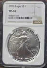 2026 S$1 Silver Eagle NGC MS69 Brown Label
