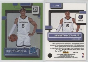 2022 Donruss Optic Rated Lime Green Prizm /149 Kenneth Lofton Jr #202 Rookie RC