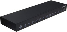 SEDNA 19" 1U Rack Mount 13-Port USB 3.2 Gen 1 Hub with 5V 10A AC/DC Adapter