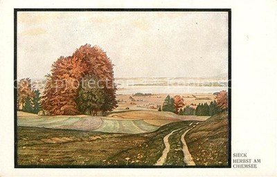 Sieck Autumn at Lake Chiemsee Painting