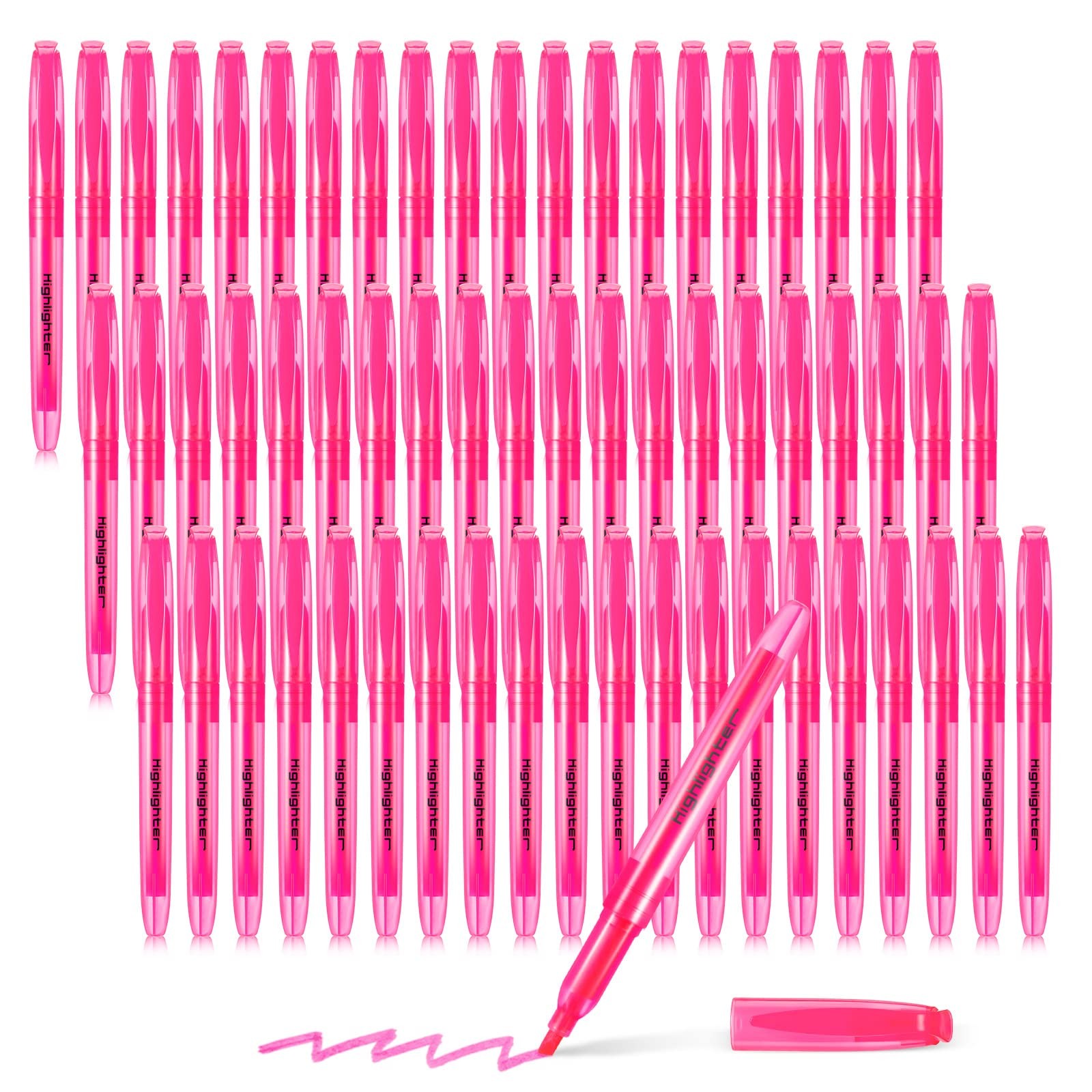 S Bulk Bright Color Marker Chisel Tip Pink Office