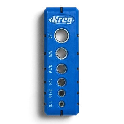 Kreg Portable Drilling Guide - 6 Hardened Drill Guides for Carpentry - Crafts...