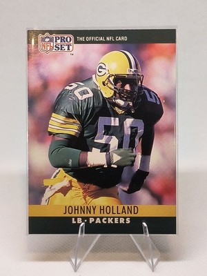 1990 Pro Set - Johnny Holland #110 Error No Name on Back Green Bay Packers