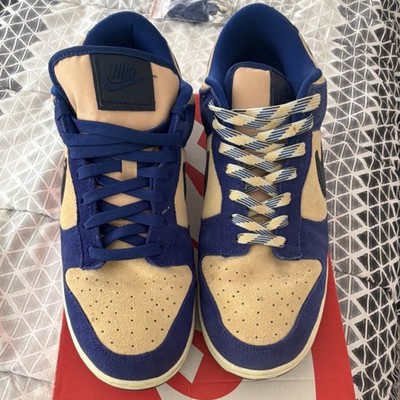 Nike Dunk Low LX Blue Suede Deep Royal Blue/Dark Obsidian DV7411-400 2023