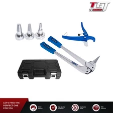 PEX Expander Tool Kit W/1/2" 3/4" 1" Expansion Heads and Tube Cutting Plier