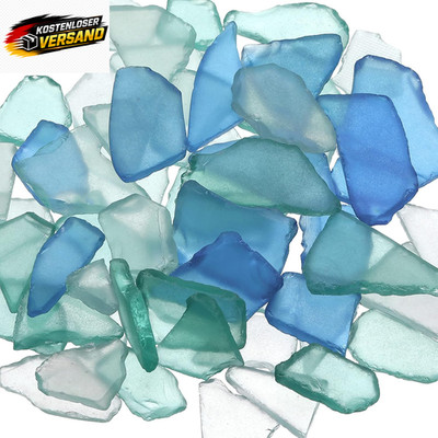 Seeglas Vasenfüller 600g Glasstücke für Dekoratives DIY Aquarien Hochzeiten Stra