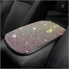 Center Console Cover, Diamond Fashion ArmRest Pad, Cry Color: Black Multicolor