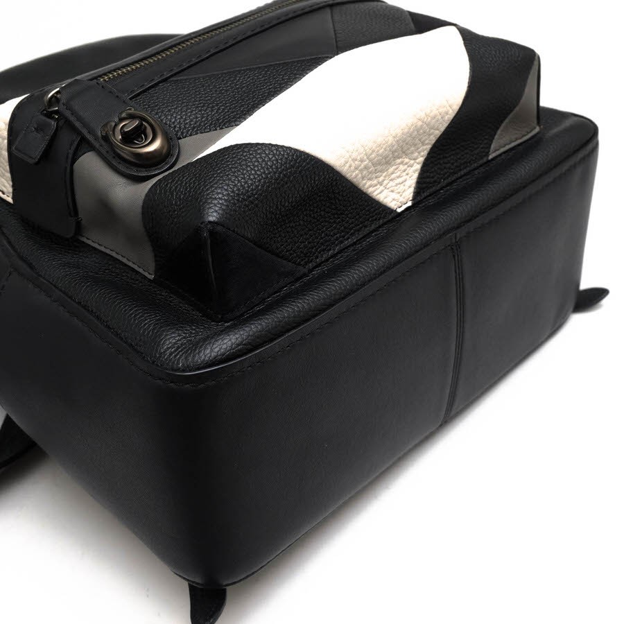 Coach Campus Backpack Patchwork Black Leather Use… - image 6