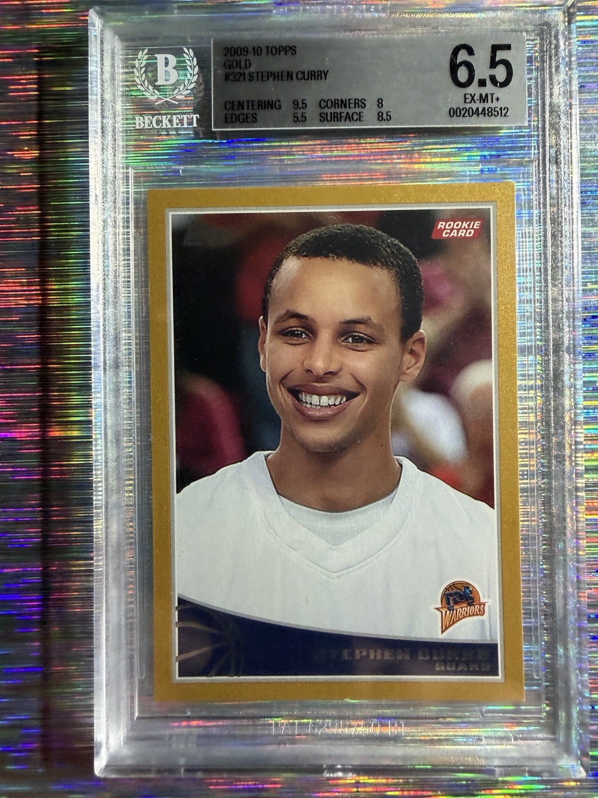 Stephen Curry 2009 Topps Gold #321 Rookie /2009 BGS 6.5 🐐💥📈