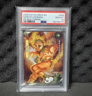 KAYOU NRSA EN Naruto Uzumaki Promo Box Topper 2026 #009 English PSA 10
