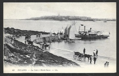 CPA -- DINARD . LA CALLE A EBBE. ZIRKULIERT 1912. 627.L