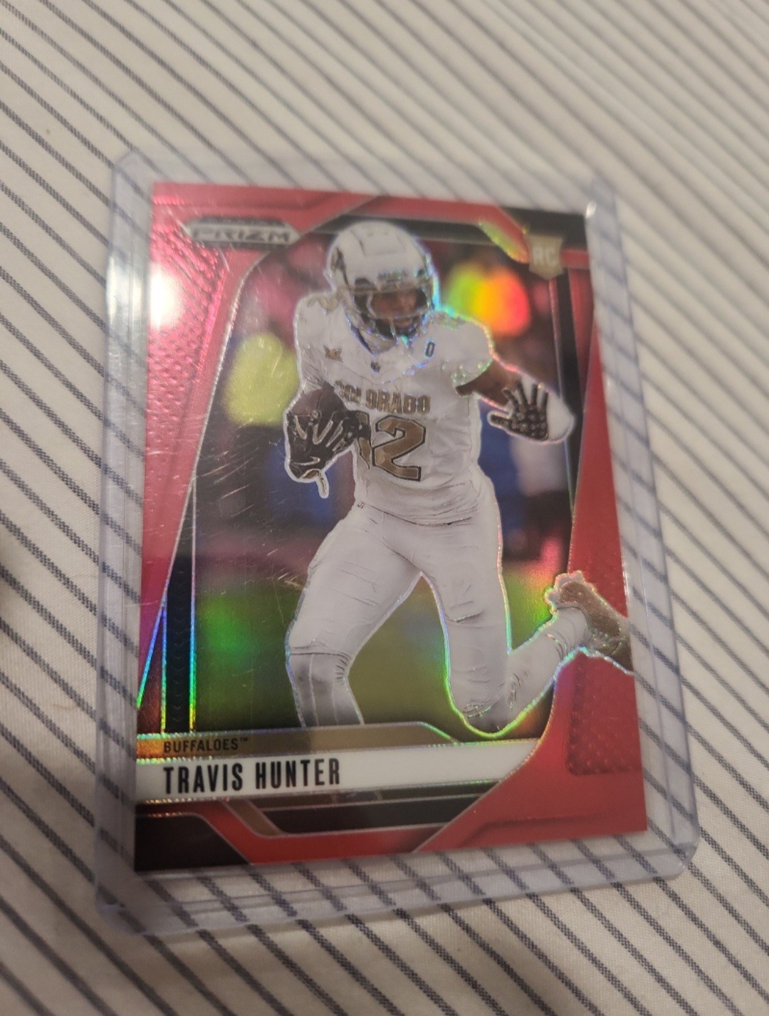 2025 Panini Prizm Draft Picks - Travis Hunter #21 Red Prizm /399 (RC)
