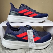 Adidas UltraBoost 5X Running Shoes Dark Blue/Red Mens Size 10 New JS1929