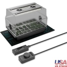 Kit de Germinación Premium con Estera de Calor LED Luz de Crecimiento Semilla Inicio y Clonación Nuevo
