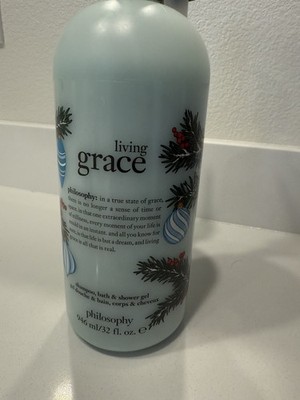 Philosophy Living Grace 3-in-1 Shampoo Bath & Shower Gel 32oz, Sealed + Pump