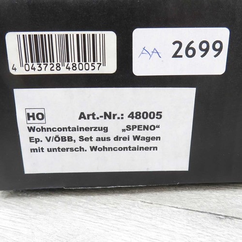 HEICO 48005 für AC - H0 - ÖBB - Gleisbau-Wohncontainerzug Speno - OVP - #AA2699 | Zustand: Gebraucht