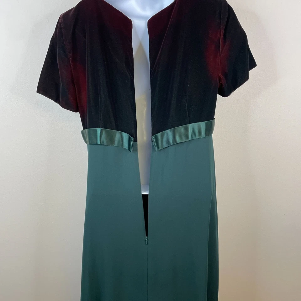 Maxi Vestido Formal Jane Austen Regency De Colección Y2K Terciopelo Gasa 10 Vestido de Vacaciones Foto 3 de 4