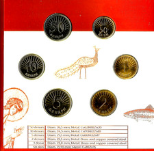 Macedonia Set: 50 deni, 1, 2, 5, 10, 50 denar UNC in folder