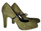 Women's Newport News Green T Strap Pumps. Size 10 — photo 3