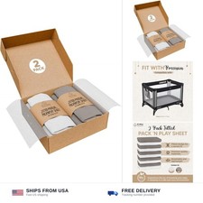 Pack and Play Sheets Fitted - Portable Mini Crib Mattress Sheet for Boys  Gi...