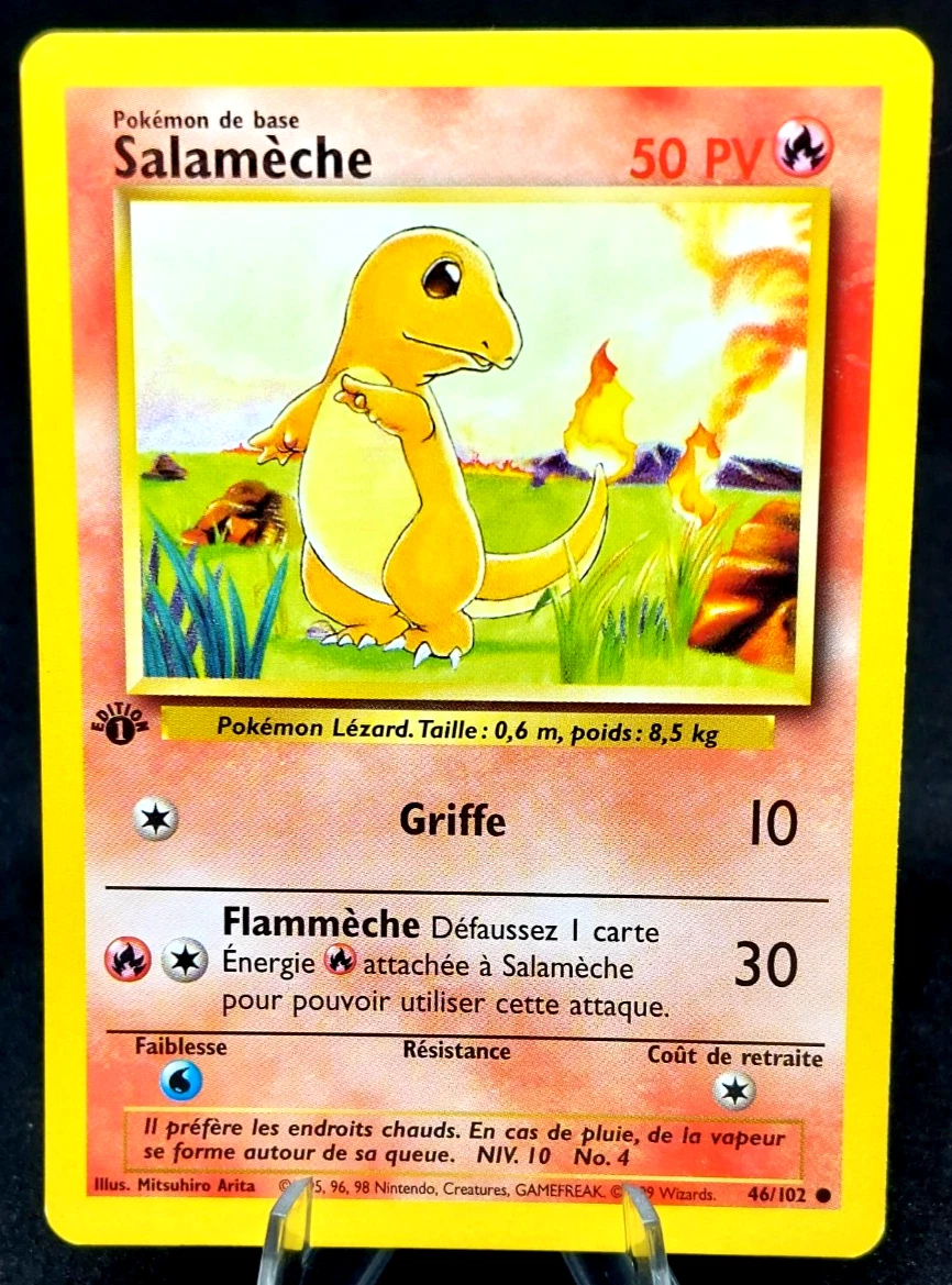Charmander Pokémon TCG Base Set Individual Collectible Card Game