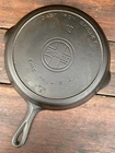 Griswold Cast Iron #10 Large Block Logo Skillet w/ Heat Ring