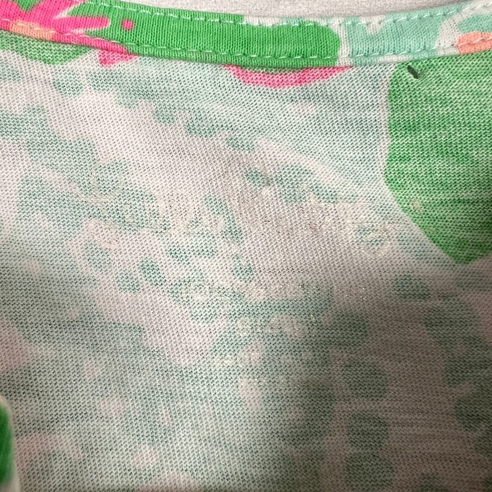 LILLY PULITZER Girls S (4-5) Floral Hibiscus Tropical Beach Resort Preppy Dress - Image 4 of 4