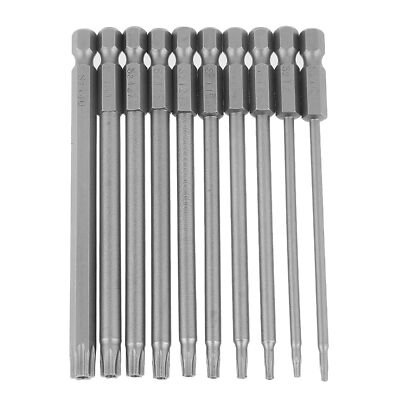 Screwdriver Set10Pcs Screwdriver Bit Sets 1/4 Inch Hex Shank Steel Star Bit S...