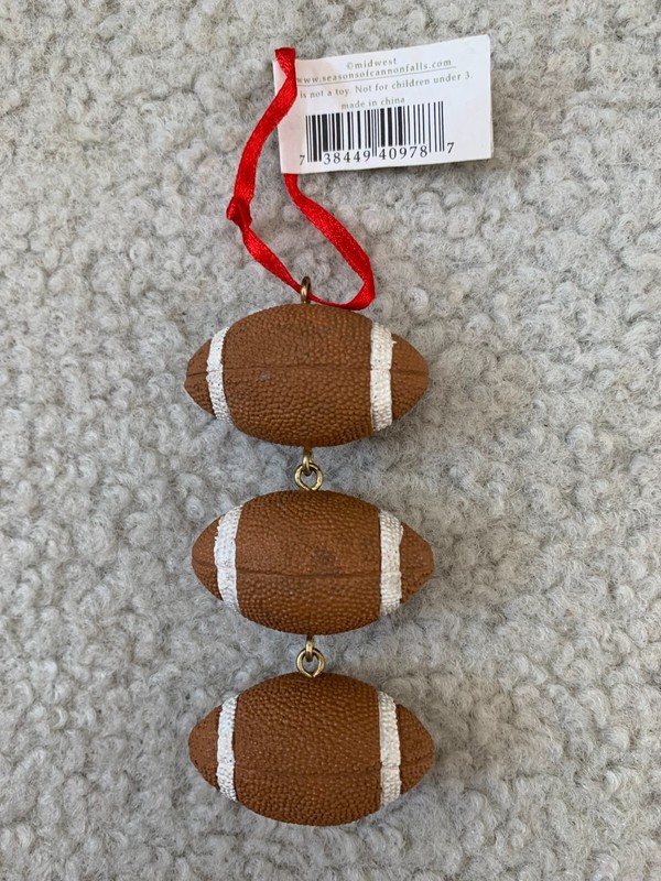 Football Ornament Midwest Cannon Falls
