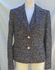 Escada Black & White Fitted Jacket .. Size 40 / Uk 12 .. New & Unused