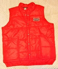 Vintage 80's Swingster MoorMan's Red Puffer Vest Size XLarge XL USA Made