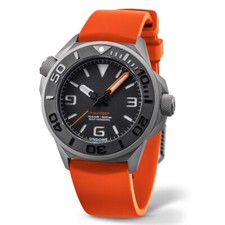UNDONE AQUADEEP SIGNAL Automatico Titanio Silicone Grigio Arancio Orologio Uomo