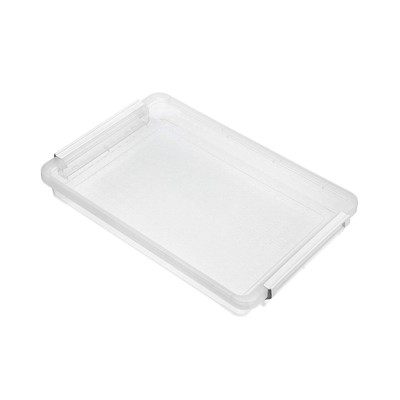 BTSKY A4 Plus Clear Transparent PP Plastic Stackable Storage Box Desk Paper M...