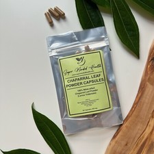 Chaparral Leaf Powder Capsules  Wildcrafted  Larrea Tridentata  530mg