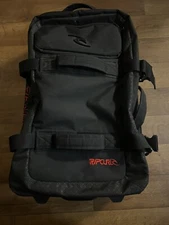 Rip Curl Black Transit Flight Travel Bag Luggage