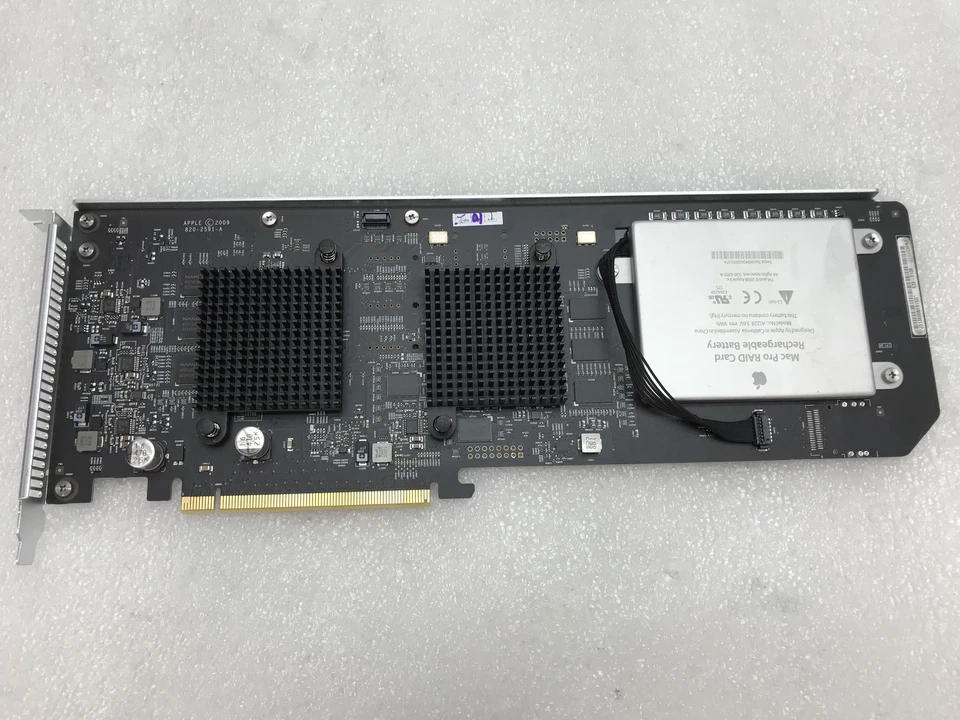 Apple A1247 MacPro 630-9323 PCIe Raid Card w/ Apple A1228 Rechargeable Battery - Image 2 of 4