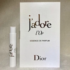Dior J'adore L'Or Essence de Parfum Sample Spray .03oz, 1ml New in Card