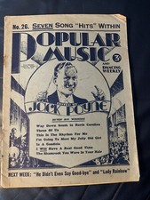 Vintage Popular Music and Dancing Weekly Magazine Jack Payne no 26