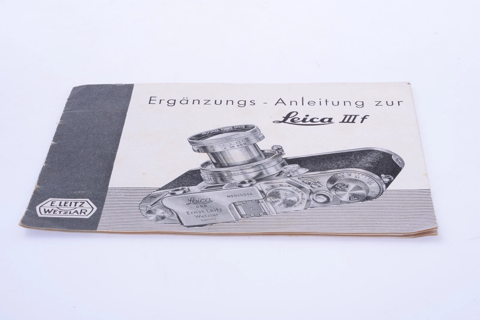 ✅ LEICA SUPPLEMENTARY IIIF CAMERA ORIGINAL INSTRUCTIONS MANUAL GERMAN 131-1