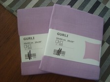 Set of 2 - Ikea GURLI Cushion Covers 20 x 20" Lilac Square Pillow covers - NEW