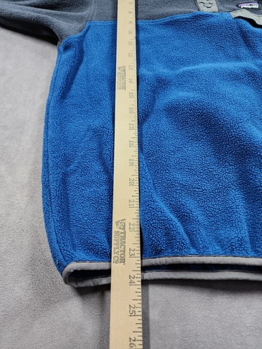 Patagonia Sweater Kids XL 14 Blue Colorblock Fleece Synchilla Snap-T Pullover - Picture 8 of 9