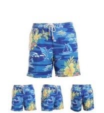 Tommy Bahama Rialto Aloha From Hawaii Ocean Deep Swim Trunks Small NWT 110