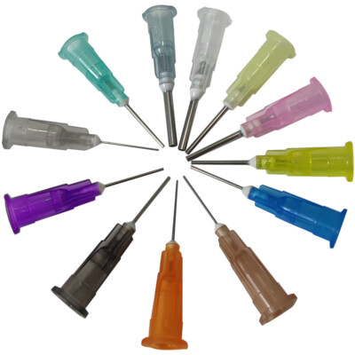 100x Blunt Tip Dispensing Needle Precision Plastic-steel Needles Flat Mouth Tool