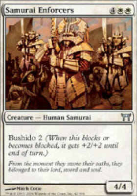 mtg bushido cards SAMURAI ENFORCERS Champions of Kamigawa MTG Magic the Gathering Cards  DJMagic