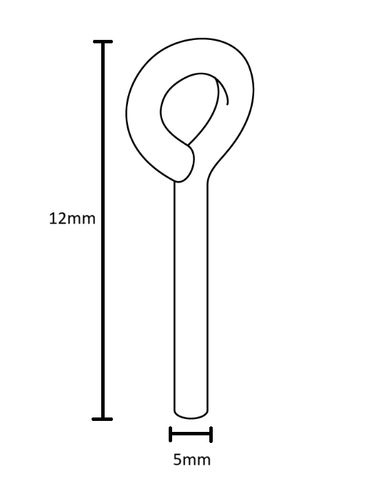 105657 x 8 IKEA Original Spare Part-Eye Pin Connector for cot GULLIVER GONATT - 第 2/3 張圖片