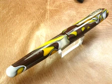 CONKLIN ALL AMERICAN FOUNTAIN PEN YELLOWSTONE JOWO MEDIUM NIB NEW IN BOX