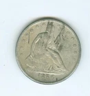 U.S. 1856 SEATED LIBERTY HALF DOLLAR FINE SCRATCHES ON THE REVERSE