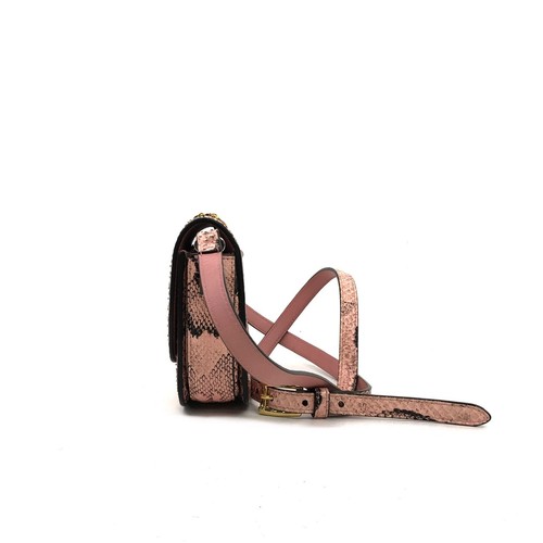 Gucci Python Sylvie 1969 Mini Shoulder Bag Pink Shoulder Bags Multicolor - Picture 3 of 9