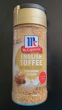 McCormick Finishing Sugar - English Toffee - Limited Edition!!! 3.7 oz