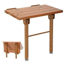 Folding Teak Shower Seat Wall Mounted, Folding Shower Seat, Folding Shower Seat,